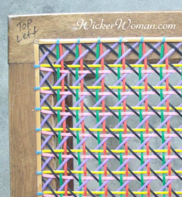 color coded corner hole caning steps