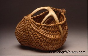 First Attempt Antler Basket by Cathryn Peters 1990