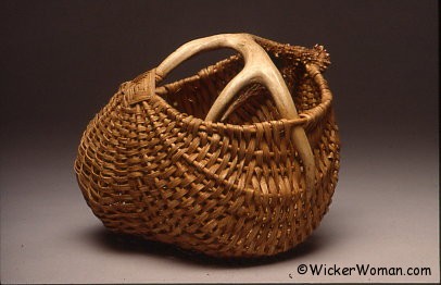 First Attempt Antler Basket by Cathryn Peters 1990