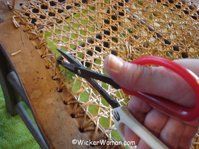 remove center woven cane