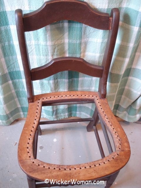 strand cane removed from seat