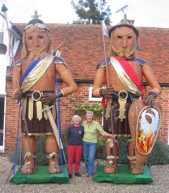 Willow Gog and Magog giants in the Lord Mayor's Parade