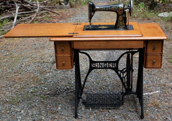 mosden-2-refinish-WA-900px Sewing maching restored by Mosden's Antique Restoration and Chair Caning, Longview, WA.