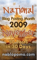 Monday Mention-November is National Blog Posting Month!