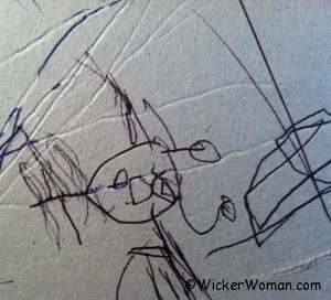 Drawing of Nana Cathy Lily's drawing of Nana Cathy