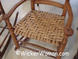 hickory bark rocker seat