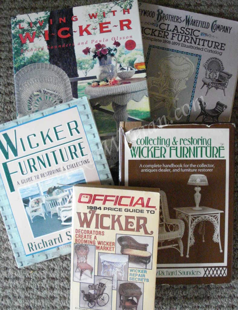 Antique Wicker Furniture Motif Features