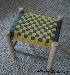 Shaker tape footstool Shaker tape footstool