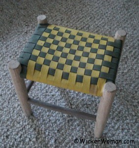 Shaker tape footstool 