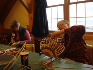 North House antler basket class students 11-2013