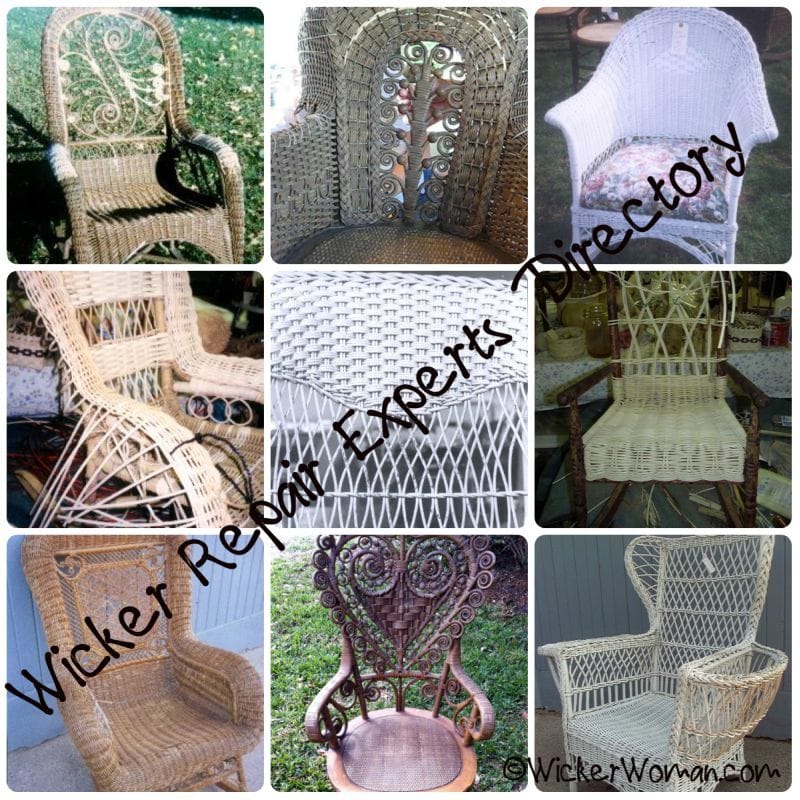 wicker repair photo collage